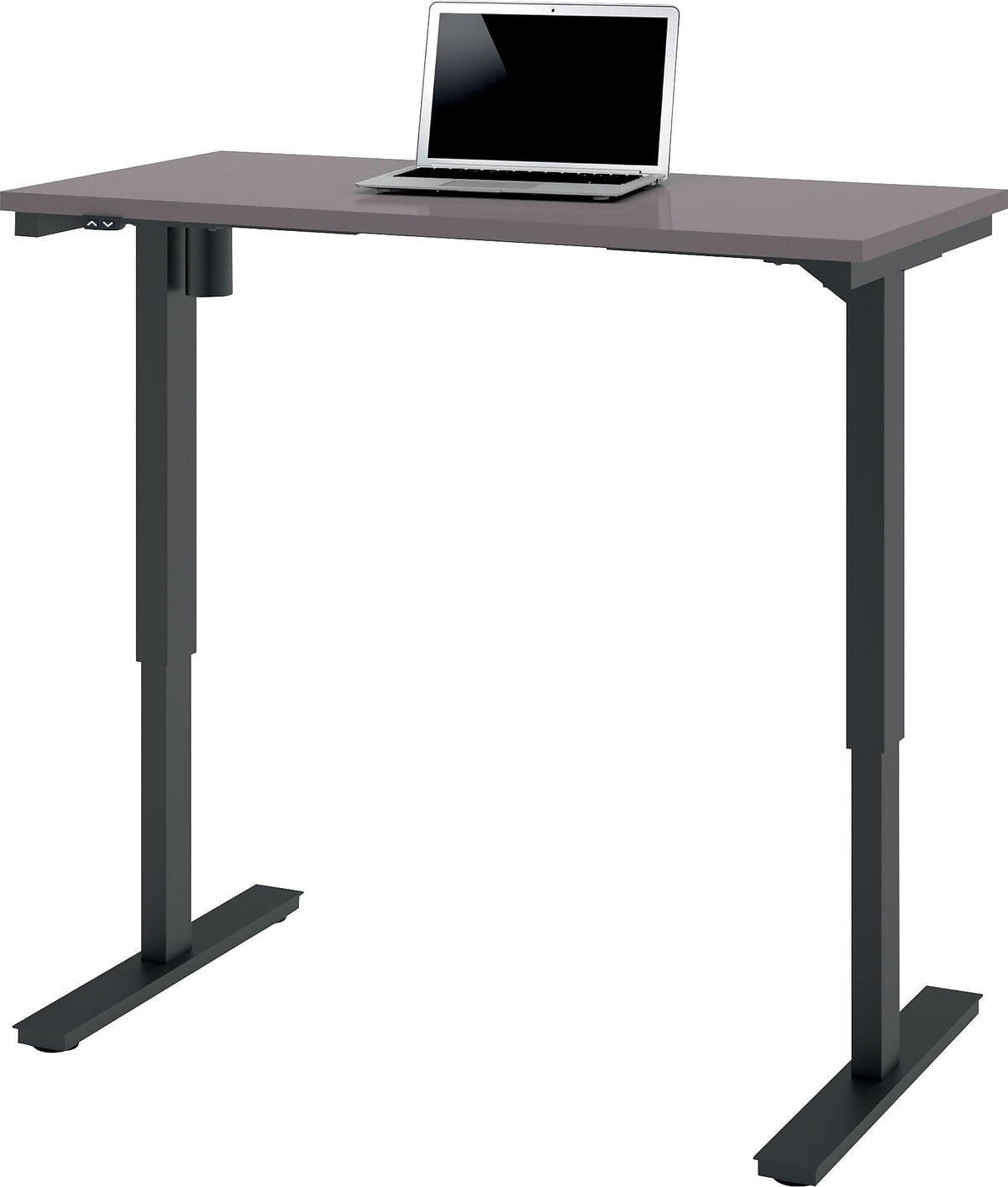 Bestar Universel 48"W Electric Height-Adjustable Desk, Slate