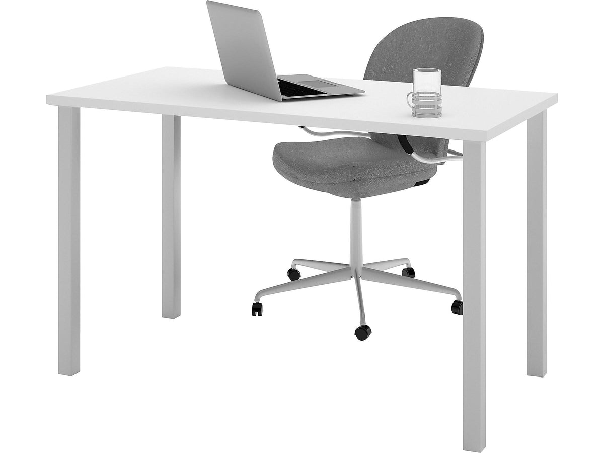 bestar Universel Training Room Table, 24"D x 47.6"W, White