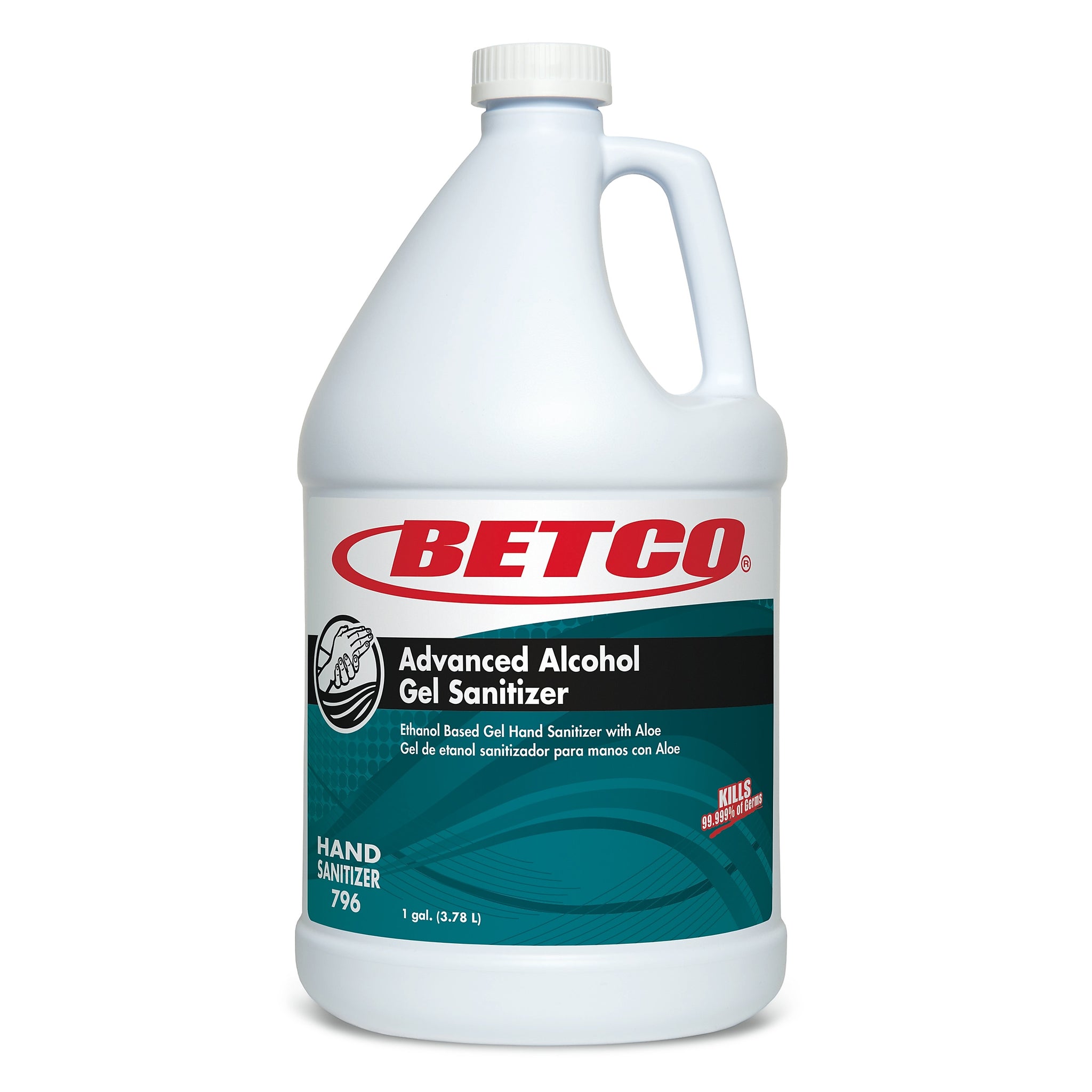 Betco Advanced Alcohol Gel Hand Sanitizer, Light Fresh, 1 Gal., 4/Carton