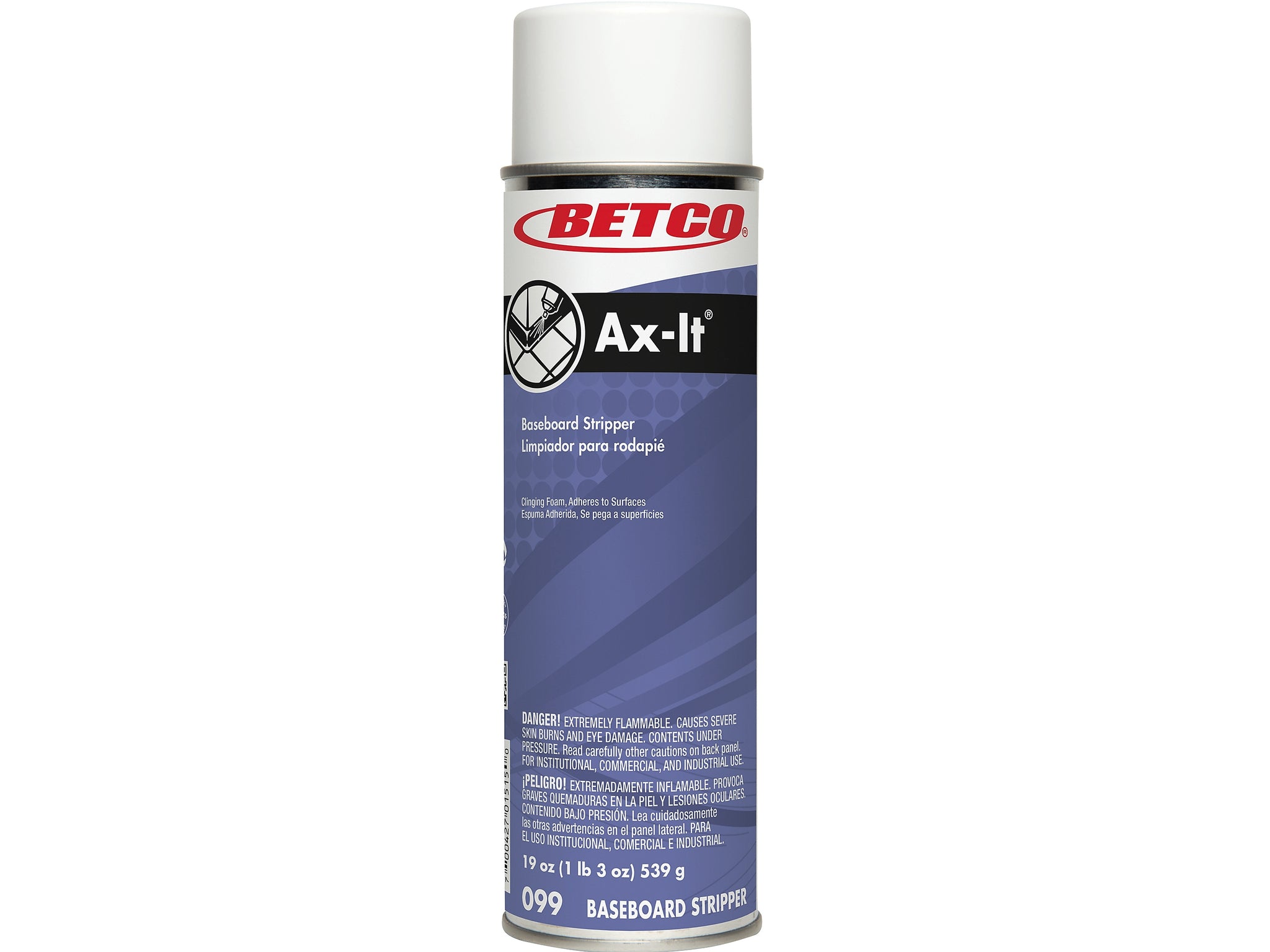 Betco Ax-It Aerosol Baseboard Stripper, Sassafras Scent, 19 Oz.