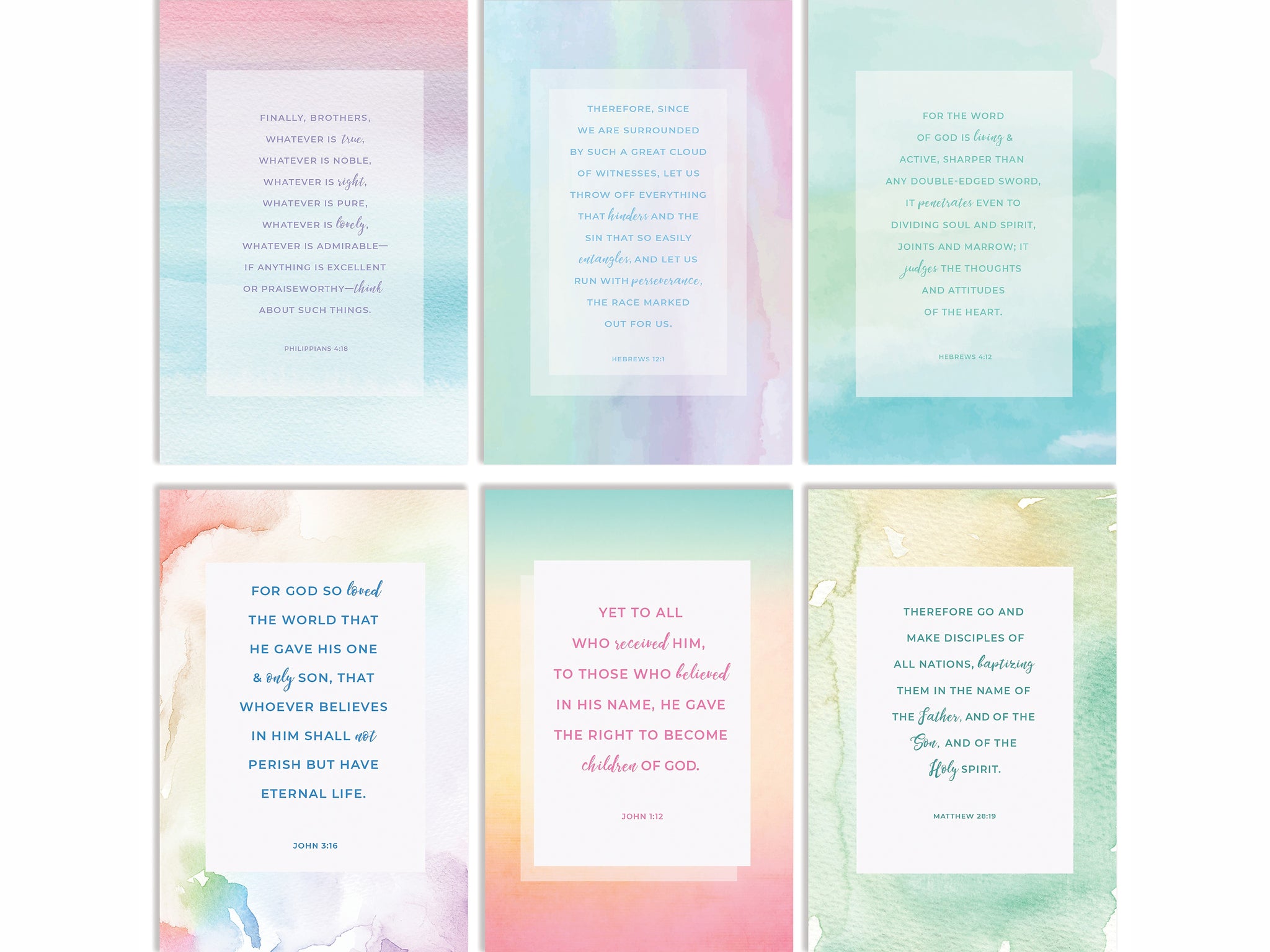 Better Office Bible Verses Encouragement Cards with Envelopes, 6