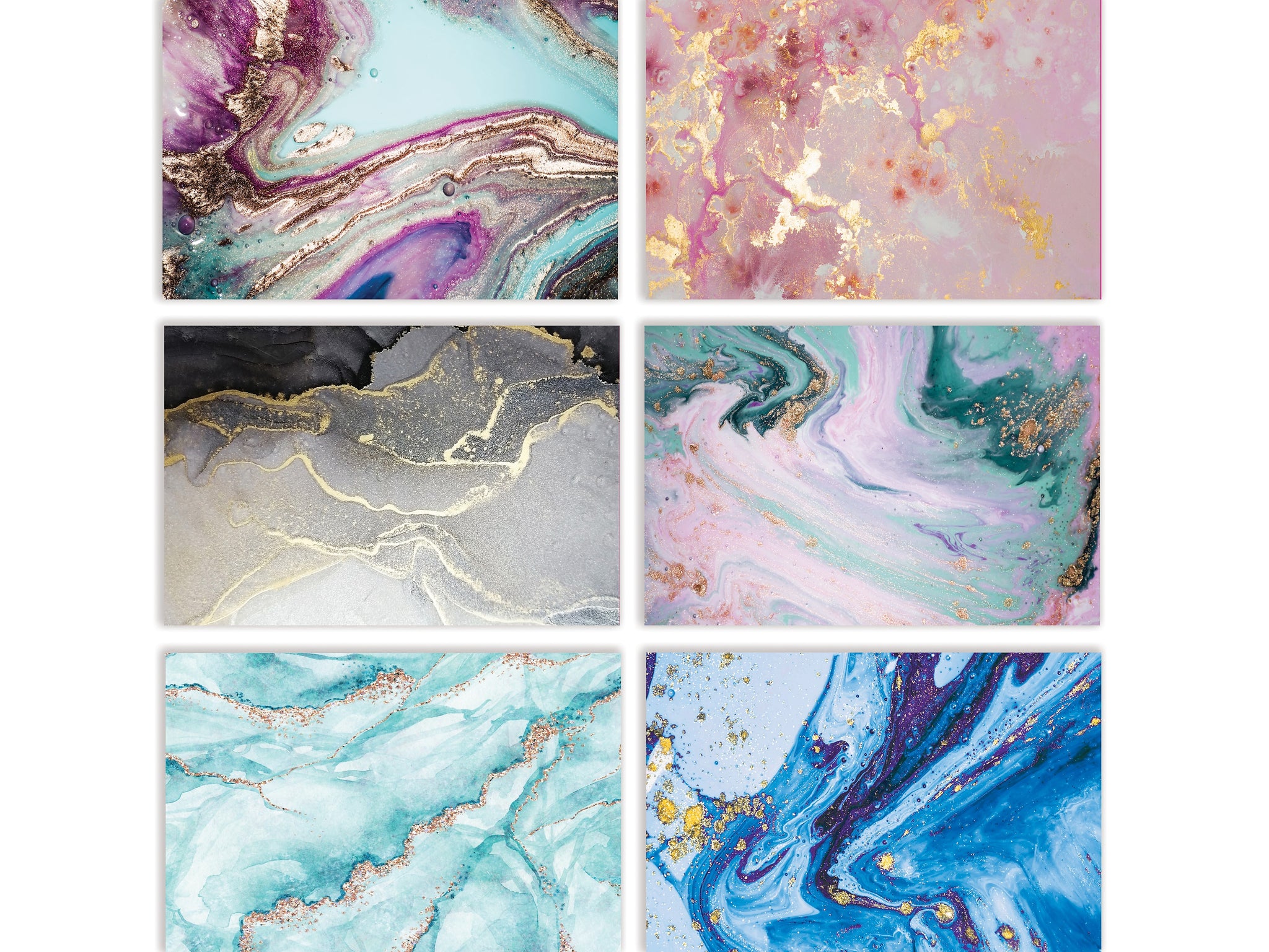 Better Office Marble Natural Stone Cards with Envelopes, 4