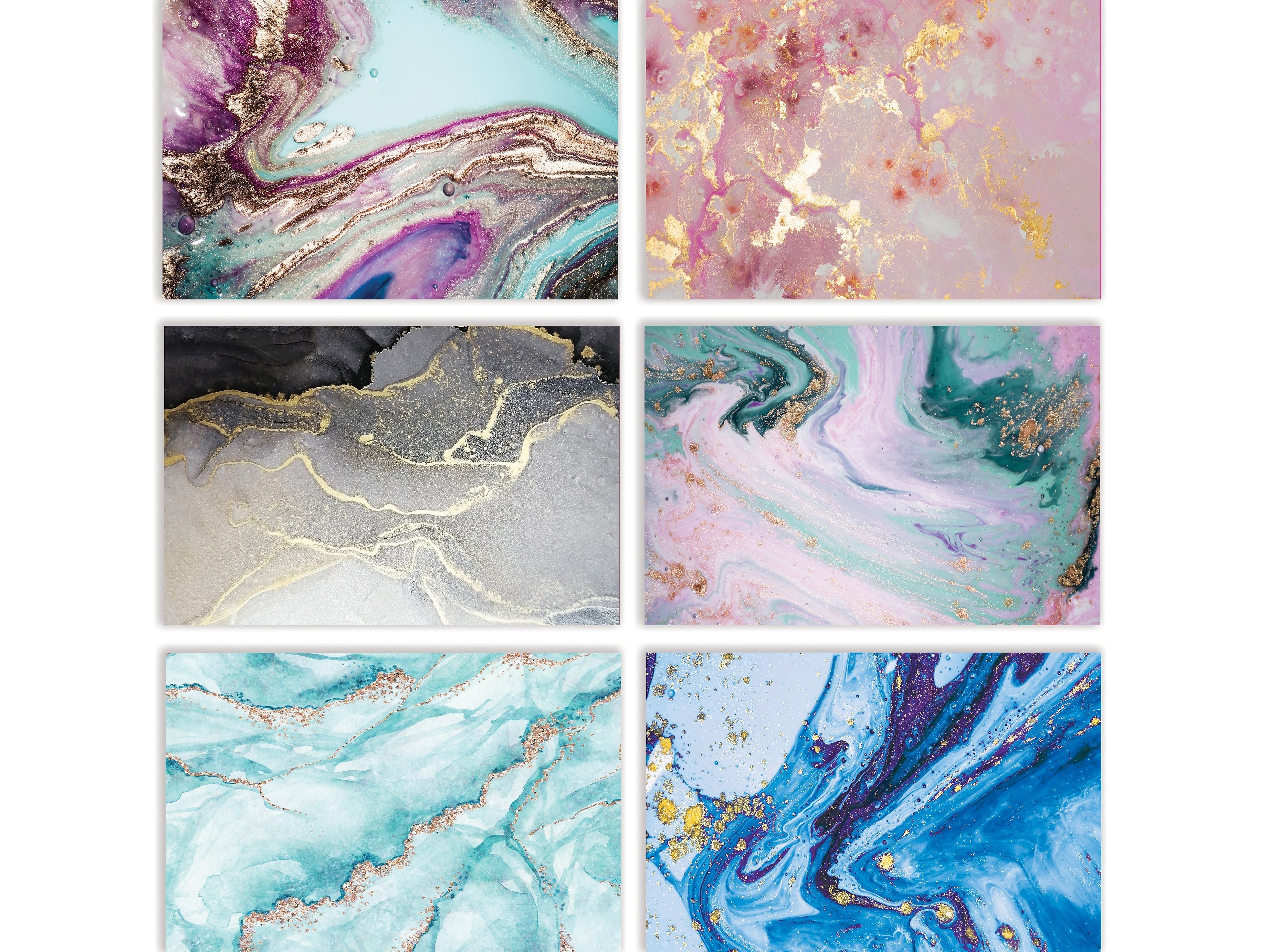Better Office Marble Natural Stone Cards with Envelopes, 4