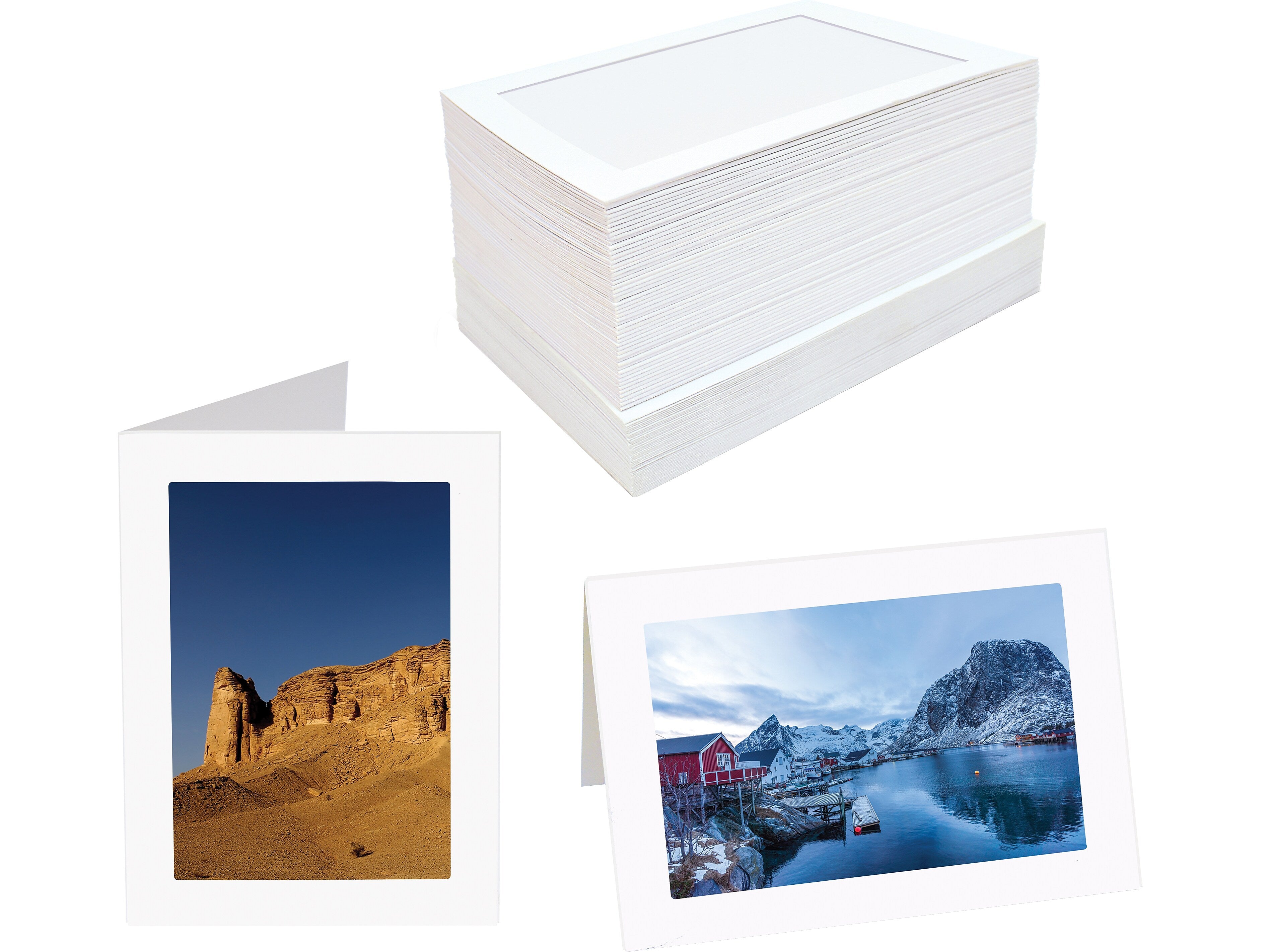 Better Office Photo Frame Note Cards with Envelopes, 4.75