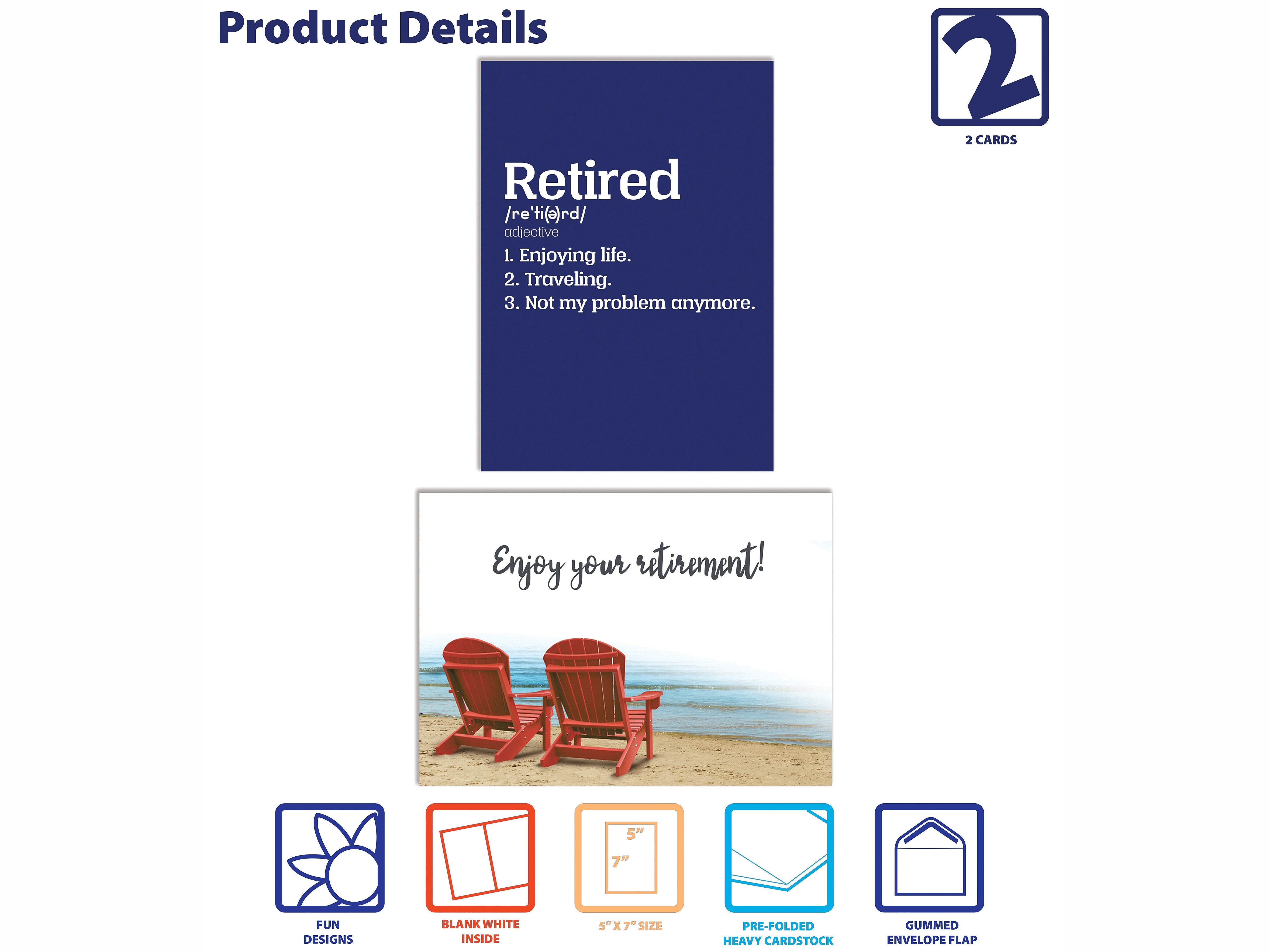 Better Office Retirement Cards with Envelopes, 7