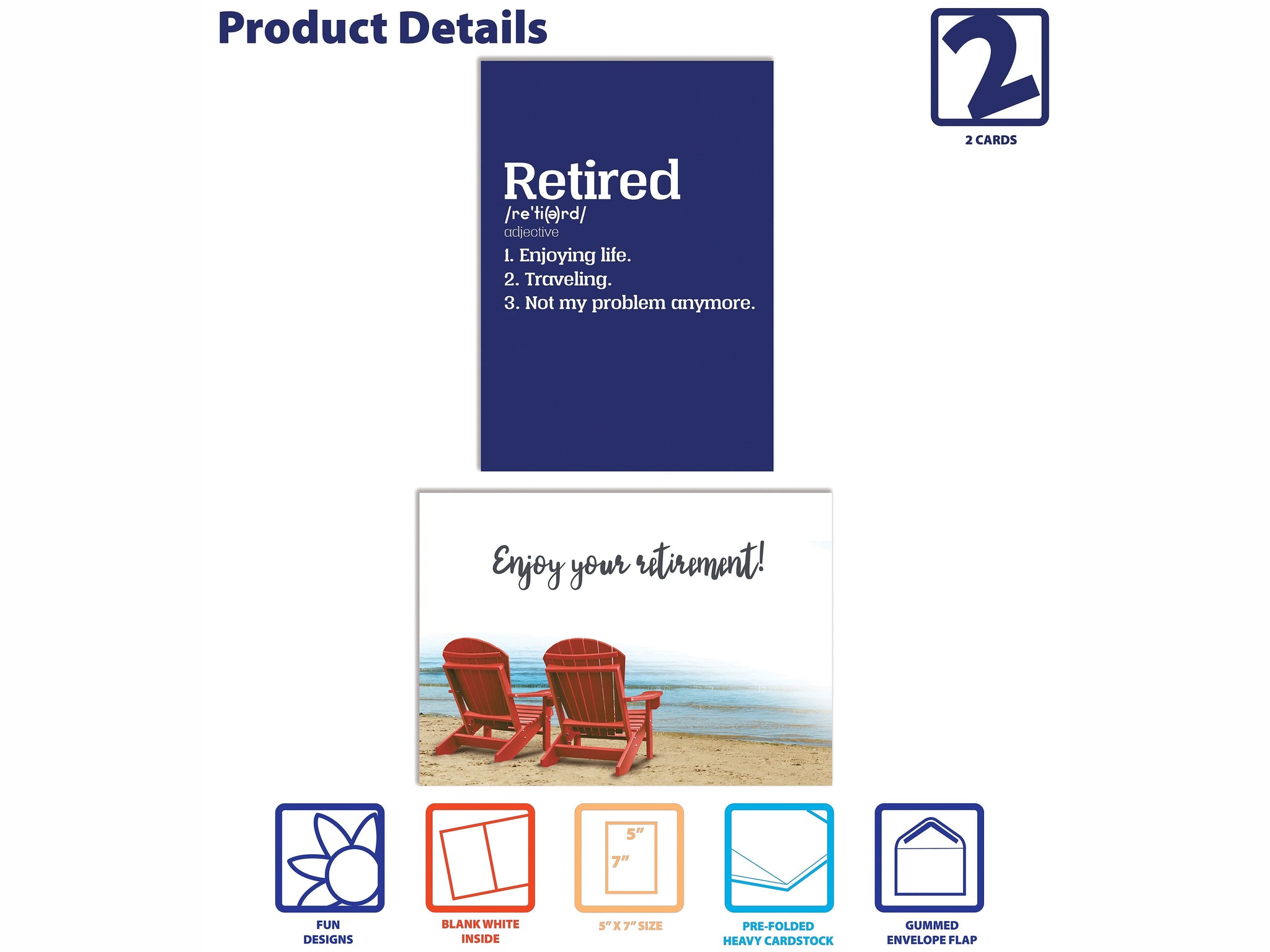 Better Office Retirement Cards with Envelopes, 7