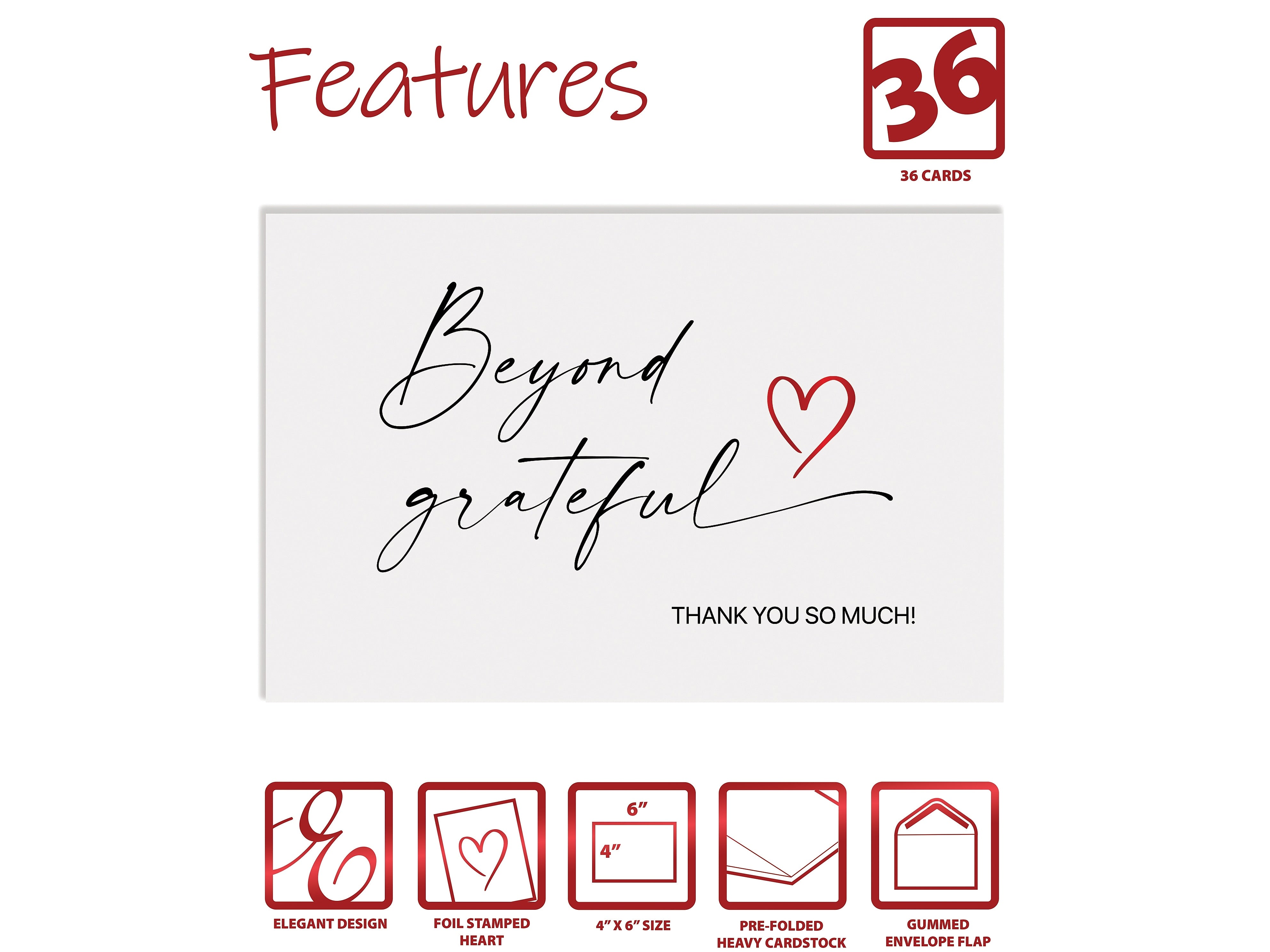 Better Office Thank You Cards with Envelopes, 4