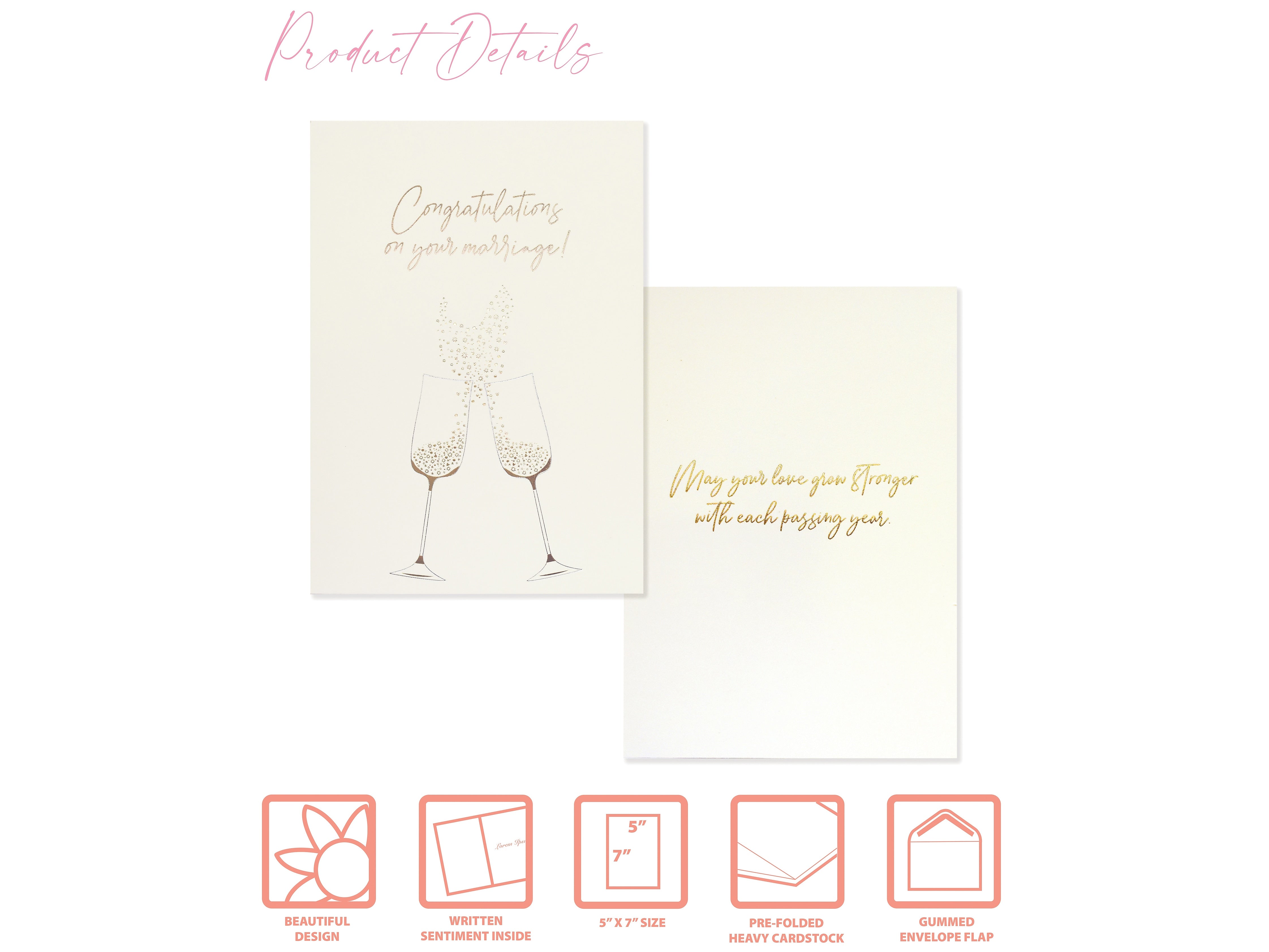 Better Office Wedding Card with Envelope, 7