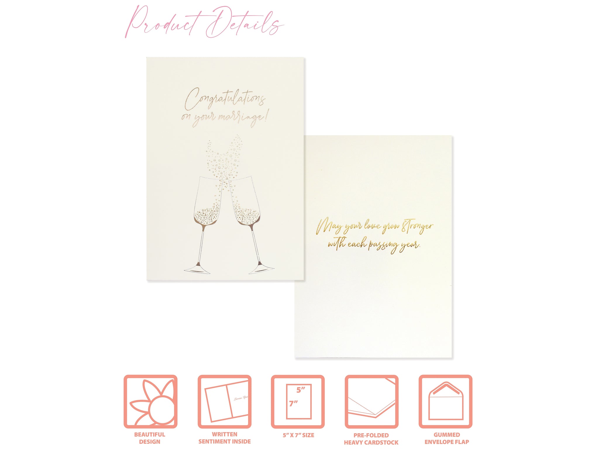 Better Office Wedding Card with Envelope, 7