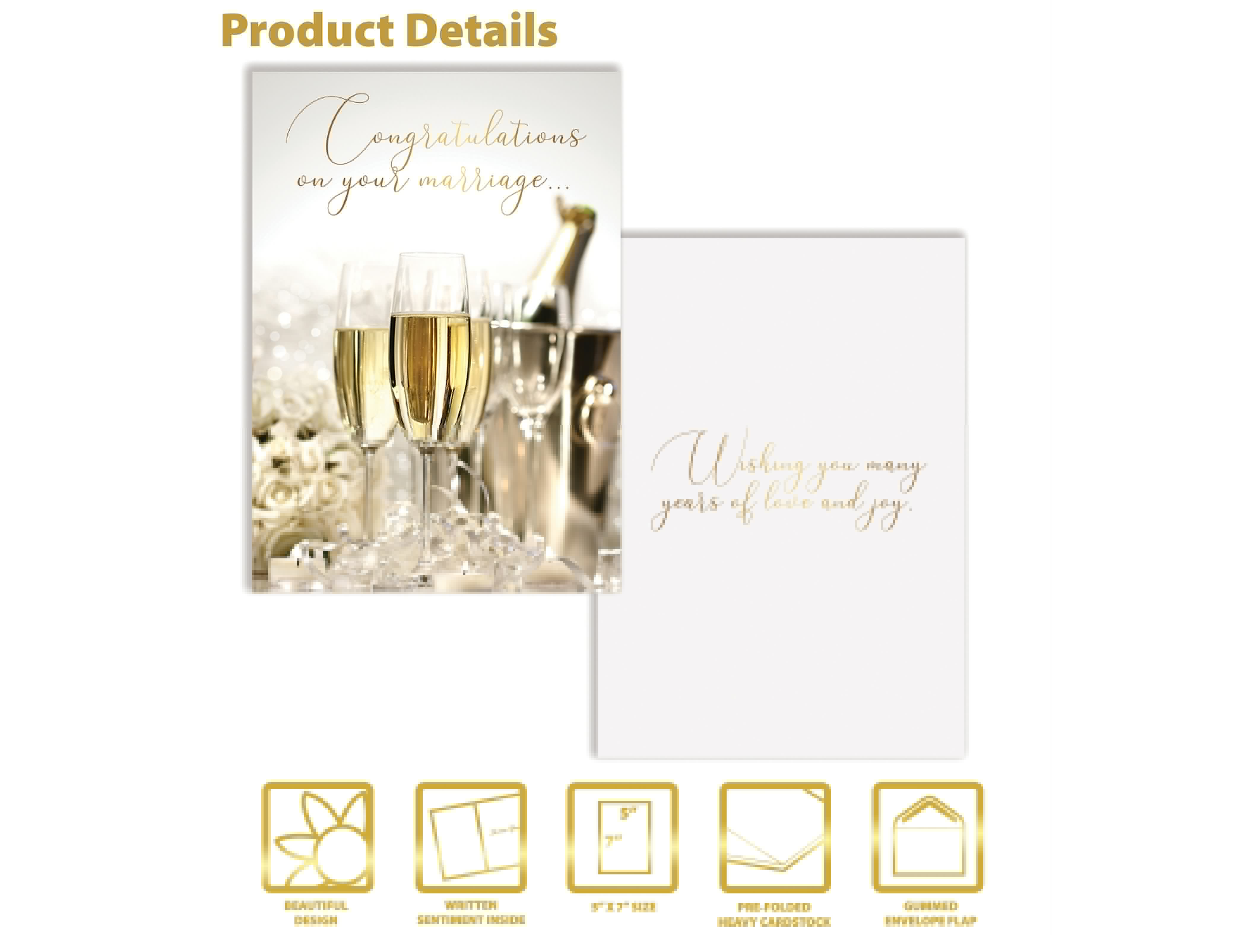Better Office Wedding Card with Envelope, 7