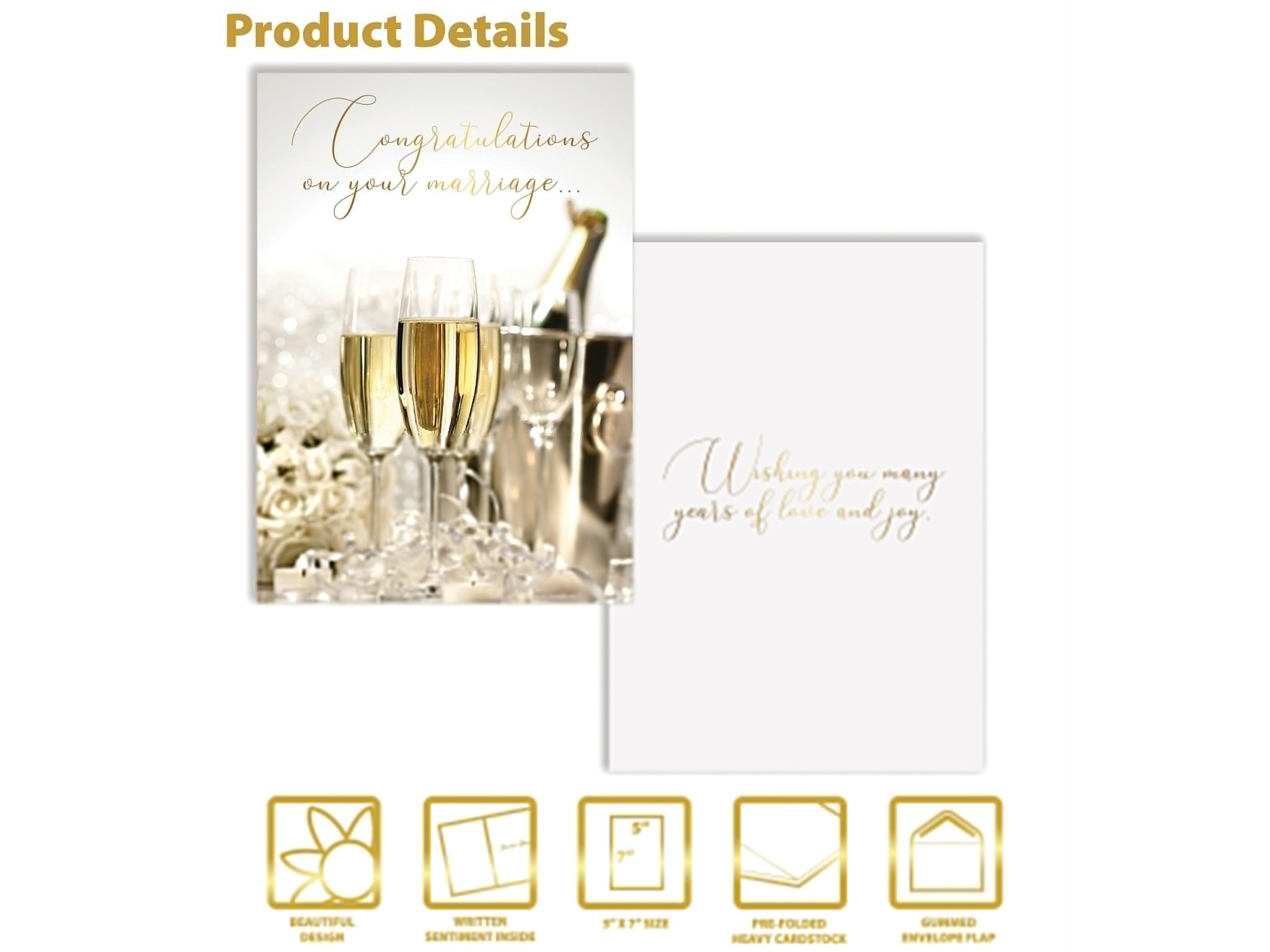 Better Office Wedding Card with Envelope, 7