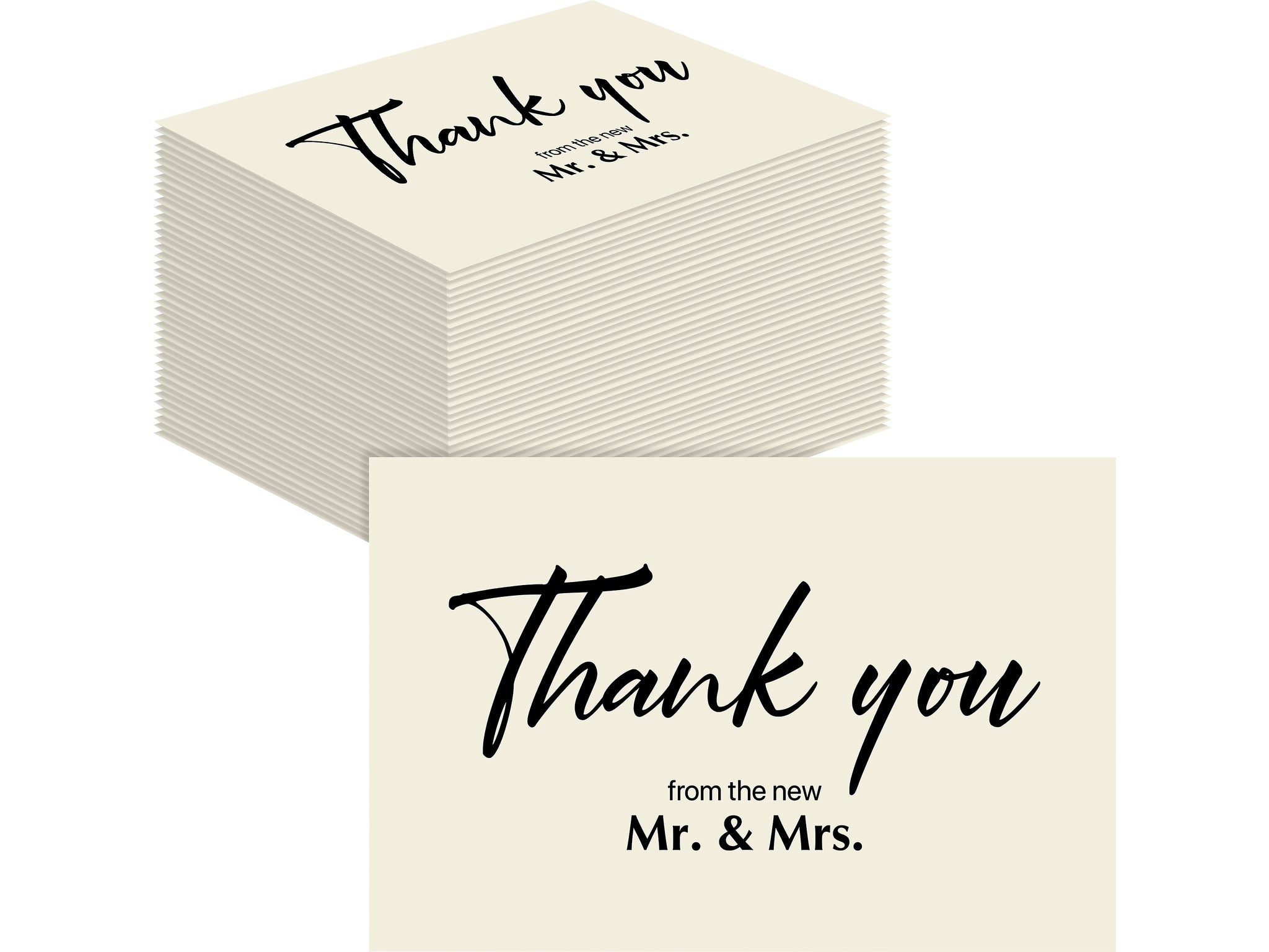 Better Office Wedding Thank You Cards with Envelopes, 4