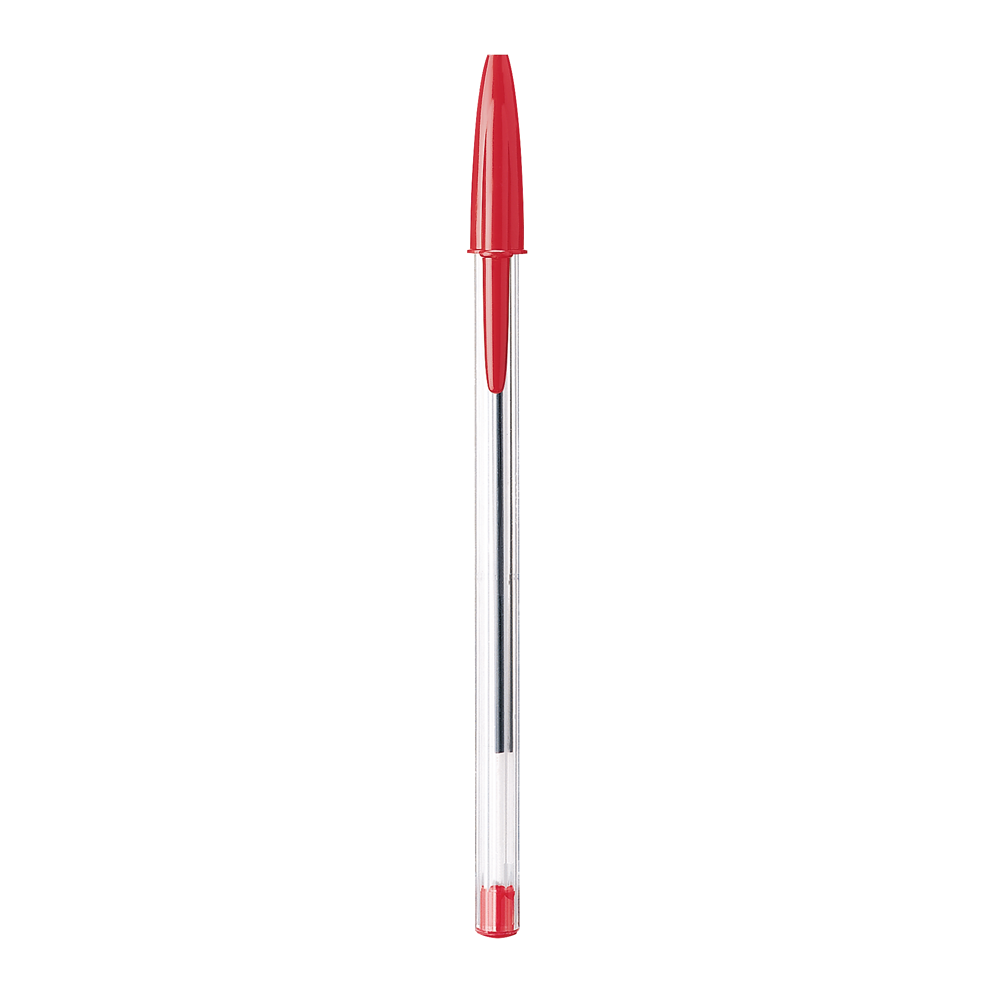 BIC Cristal Ballpoint Pens, Medium Point, Red Ink, Dozen