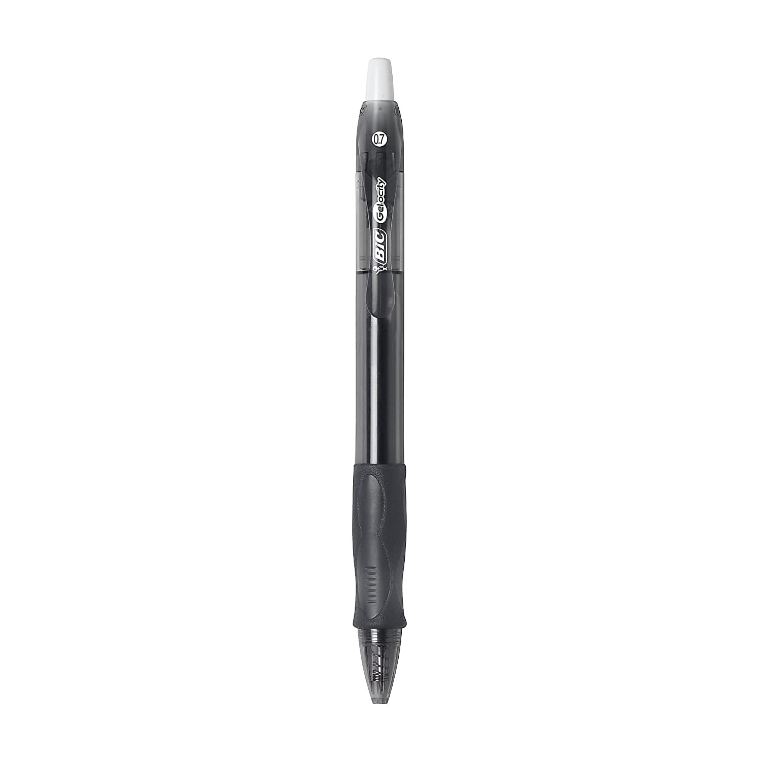 BIC Gel-ocity Retractable Gel Pen, Medium Point, 0.7 mm, Black Ink, 24/Pack