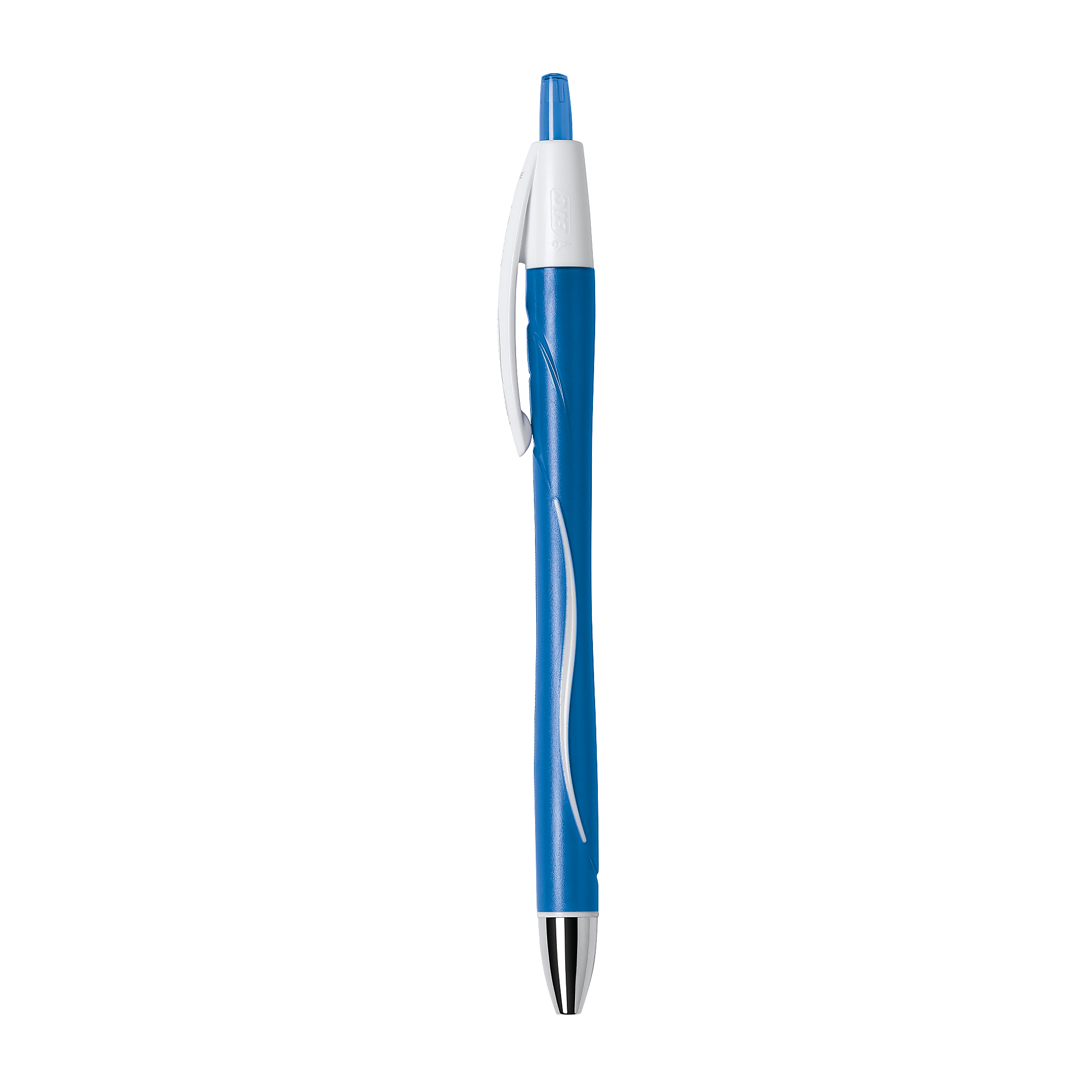 BIC Glide Exact Retractable Ballpoint Pen, Fine Point, Blue Ink, Dozen