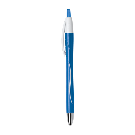 BIC Glide Exact Retractable Ballpoint Pen, Fine Point, Blue Ink, Dozen