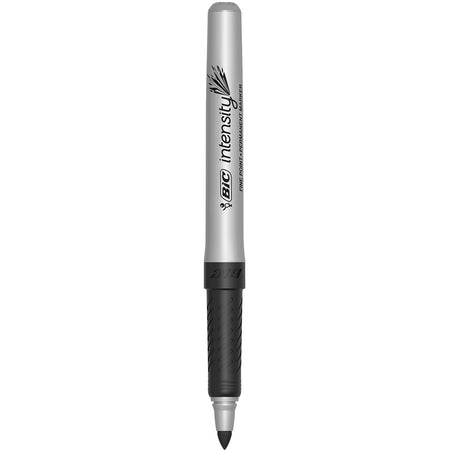 BIC Intensity Permanent Markers, Fine Tip, Black, 24/Pack