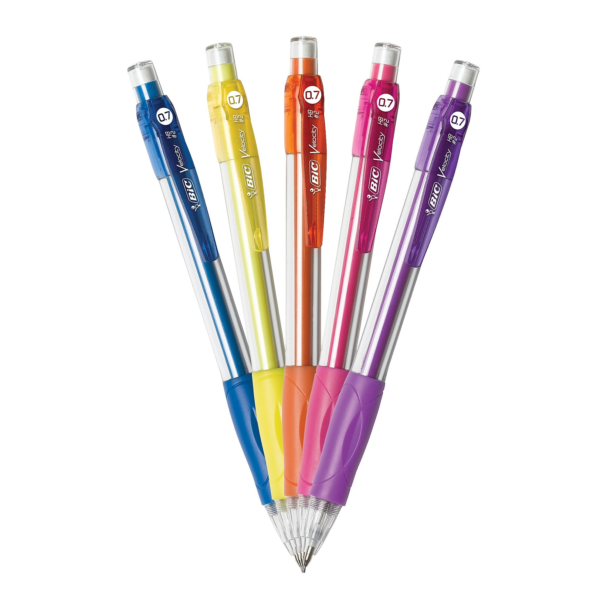 BIC Velocity Mechanical Pencil, 0.7mm, #2 Hard Lead, 5/Pack