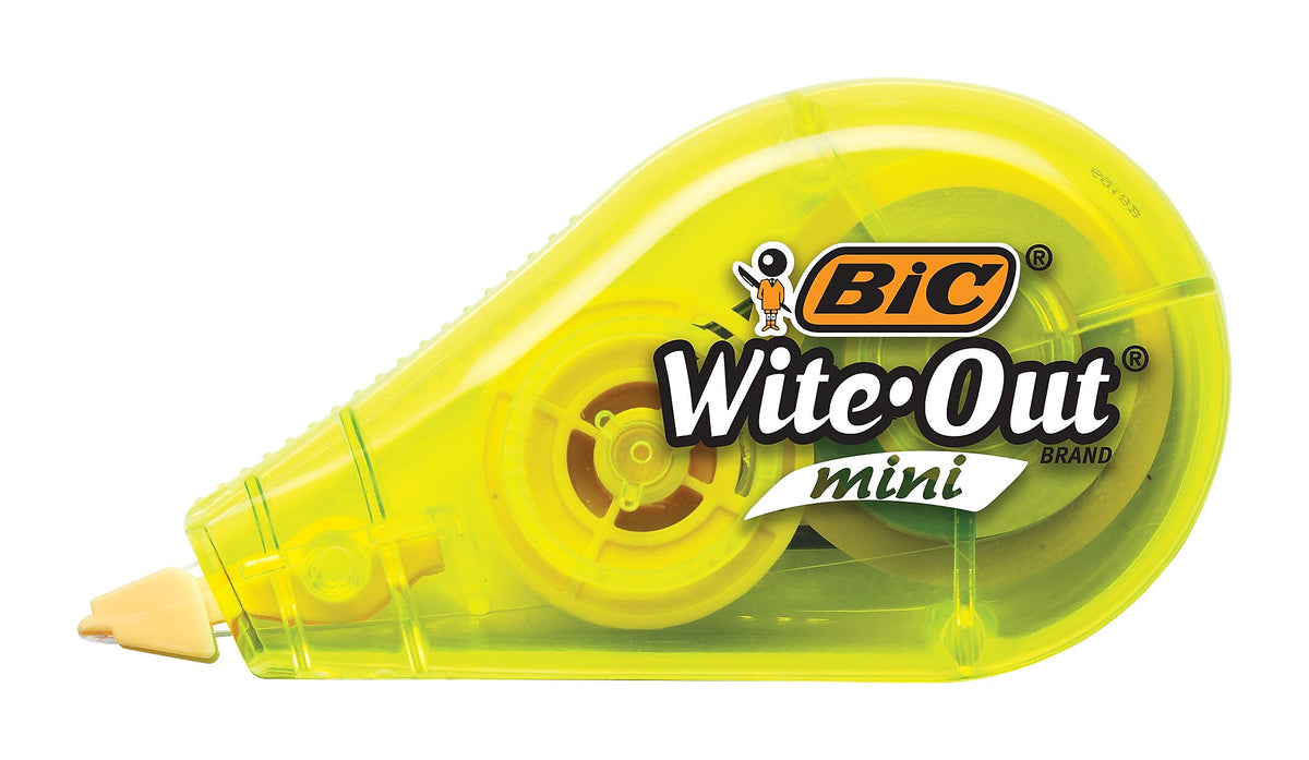 BIC Wite-Out Mini Correction Tape, White, 3/Pack