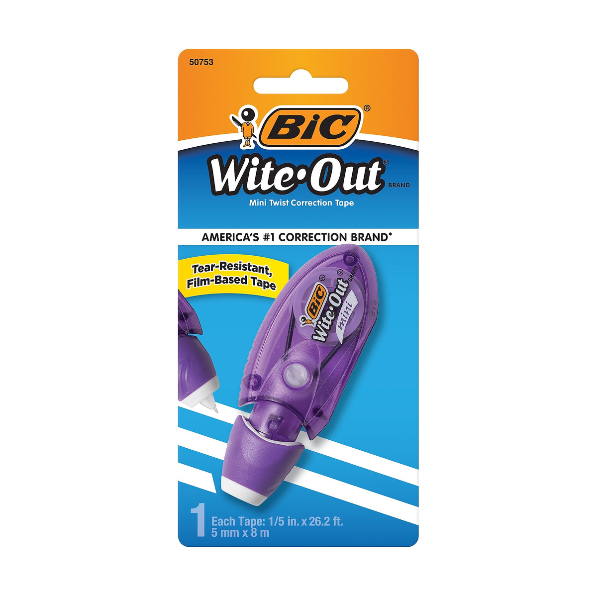 BIC Wite-Out Mini Twist Correction Tape, White