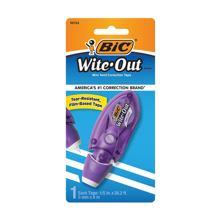 BIC Wite-Out Mini Twist Correction Tape, White