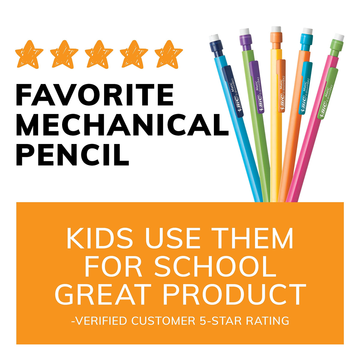 BIC Xtra Strong Mechanical Pencil, 0.9 mm, #2 Hard Lead, 2 Dozen