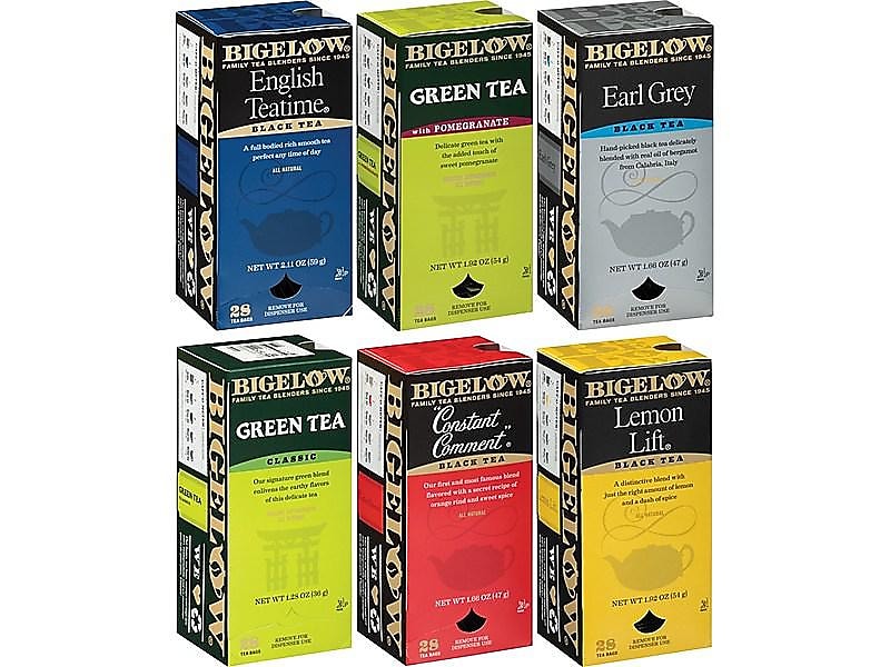 Bigelow Assorted Tea Bags, 168/Carton