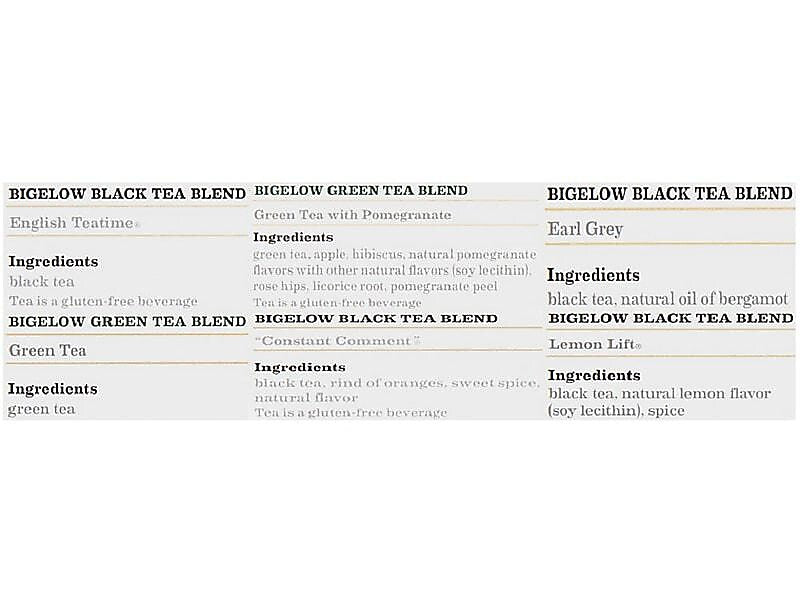Bigelow Assorted Tea Bags, 168/Carton