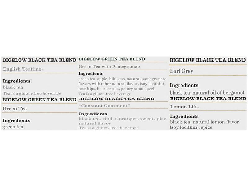 Bigelow Assorted Tea Bags, 168/Carton