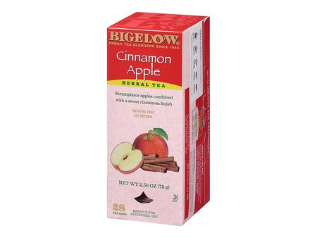 Bigelow Cinnamon Apple Herbal Tea Bags, 28/Box