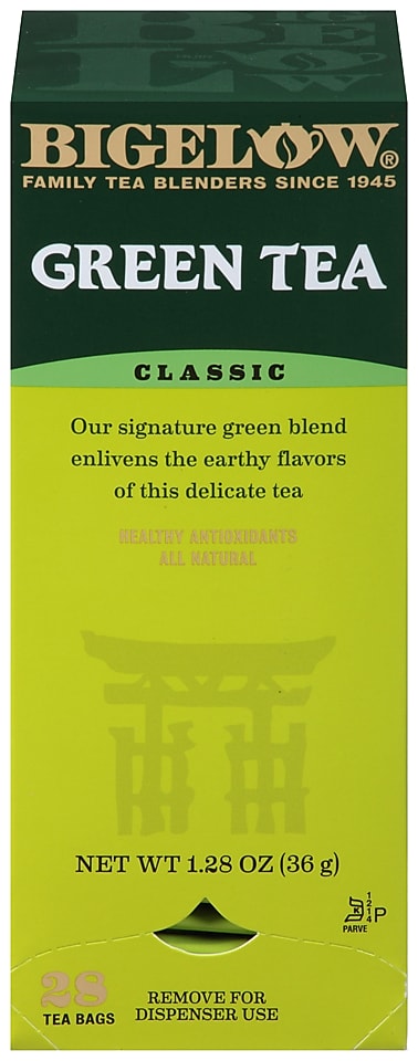 Bigelow Classic Green Tea Bags, 28/Box