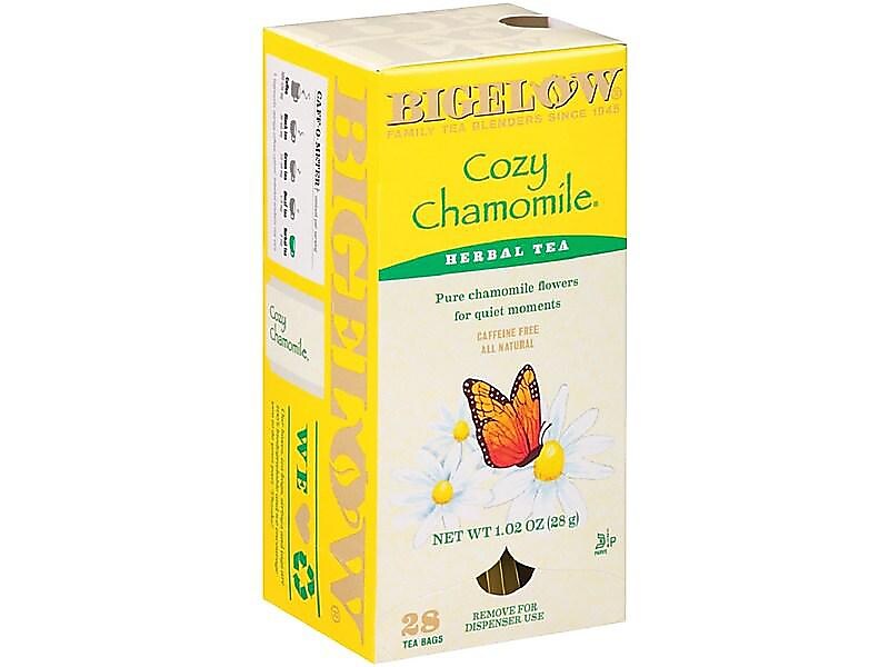 Bigelow Cozy Chamomile Herbal Tea Bags, 28/Box
