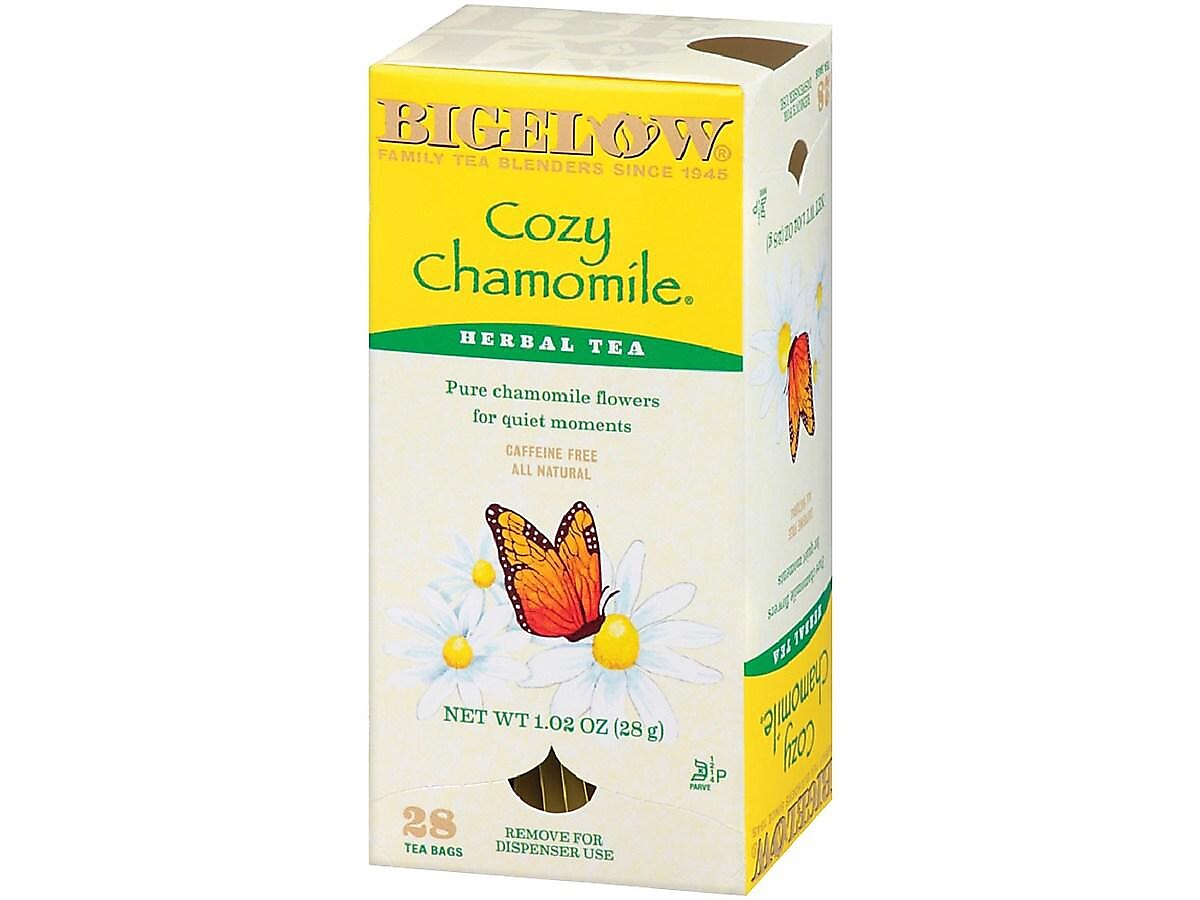 Bigelow Cozy Chamomile Herbal Tea Bags, 28/Box
