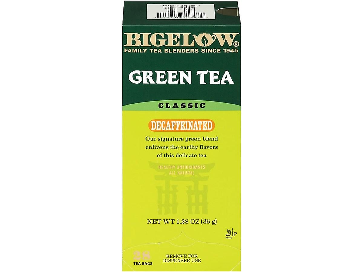 Bigelow Decaffeinated Classic Green Tea Bags, 28/Box