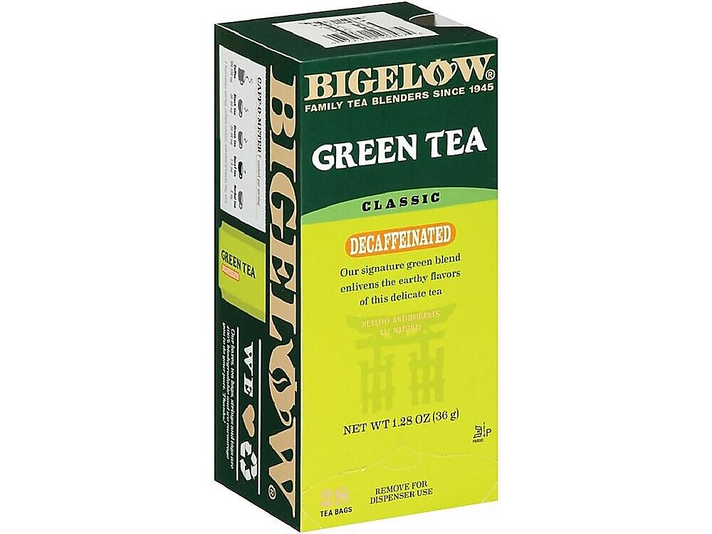 Bigelow Decaffeinated Classic Green Tea Bags, 28/Box