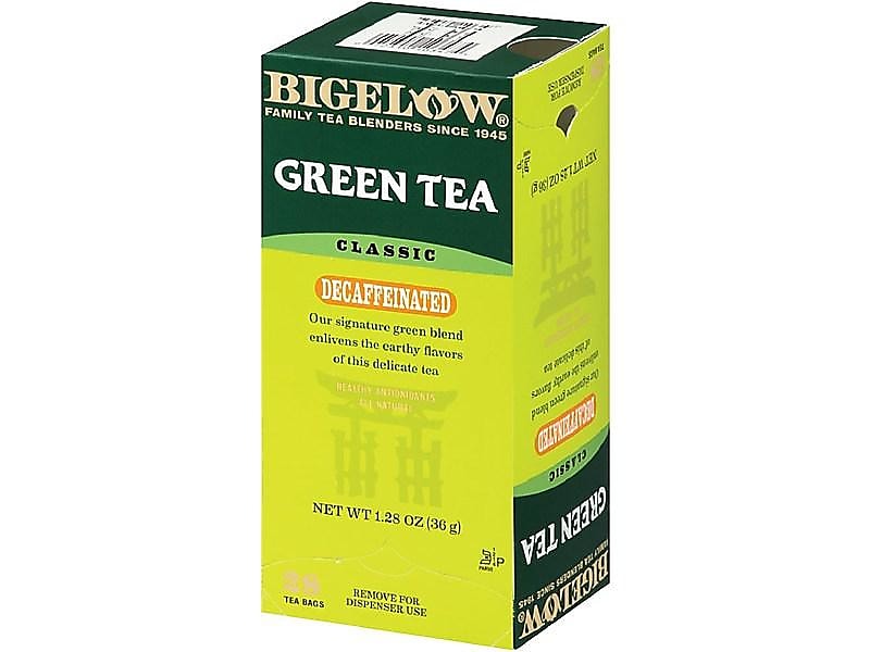 Bigelow Decaffeinated Classic Green Tea Bags, 28/Box