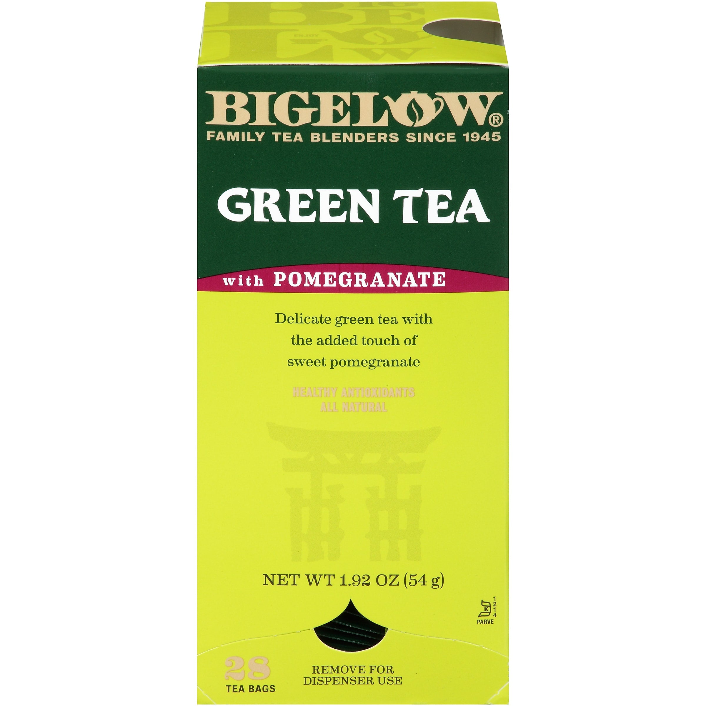 Bigelow, Green Tea with Pomegranate, 28/Box