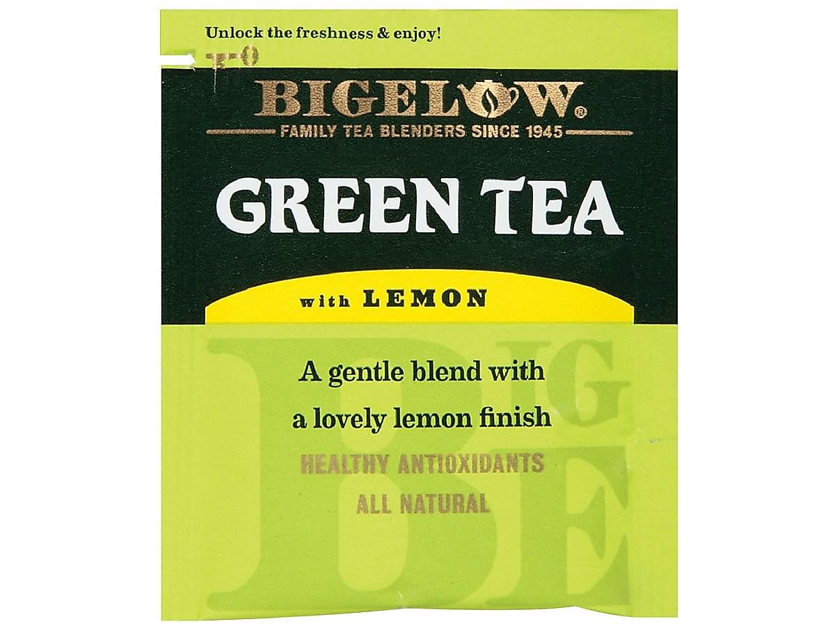 Bigelow Green with Lemon Tea Bags, 28/Box