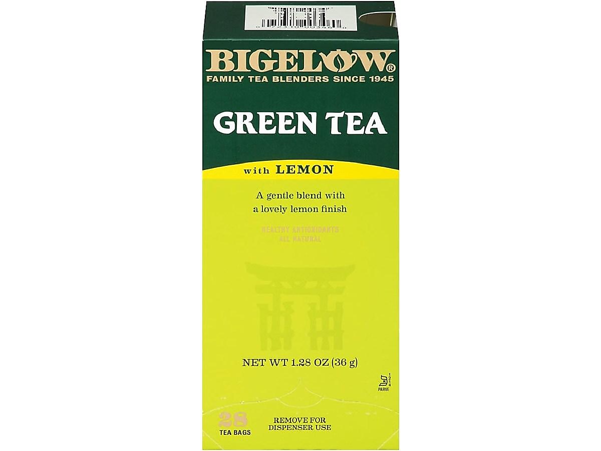 Bigelow Green with Lemon Tea Bags, 28/Box