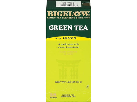 Bigelow Green with Lemon Tea Bags, 28/Box