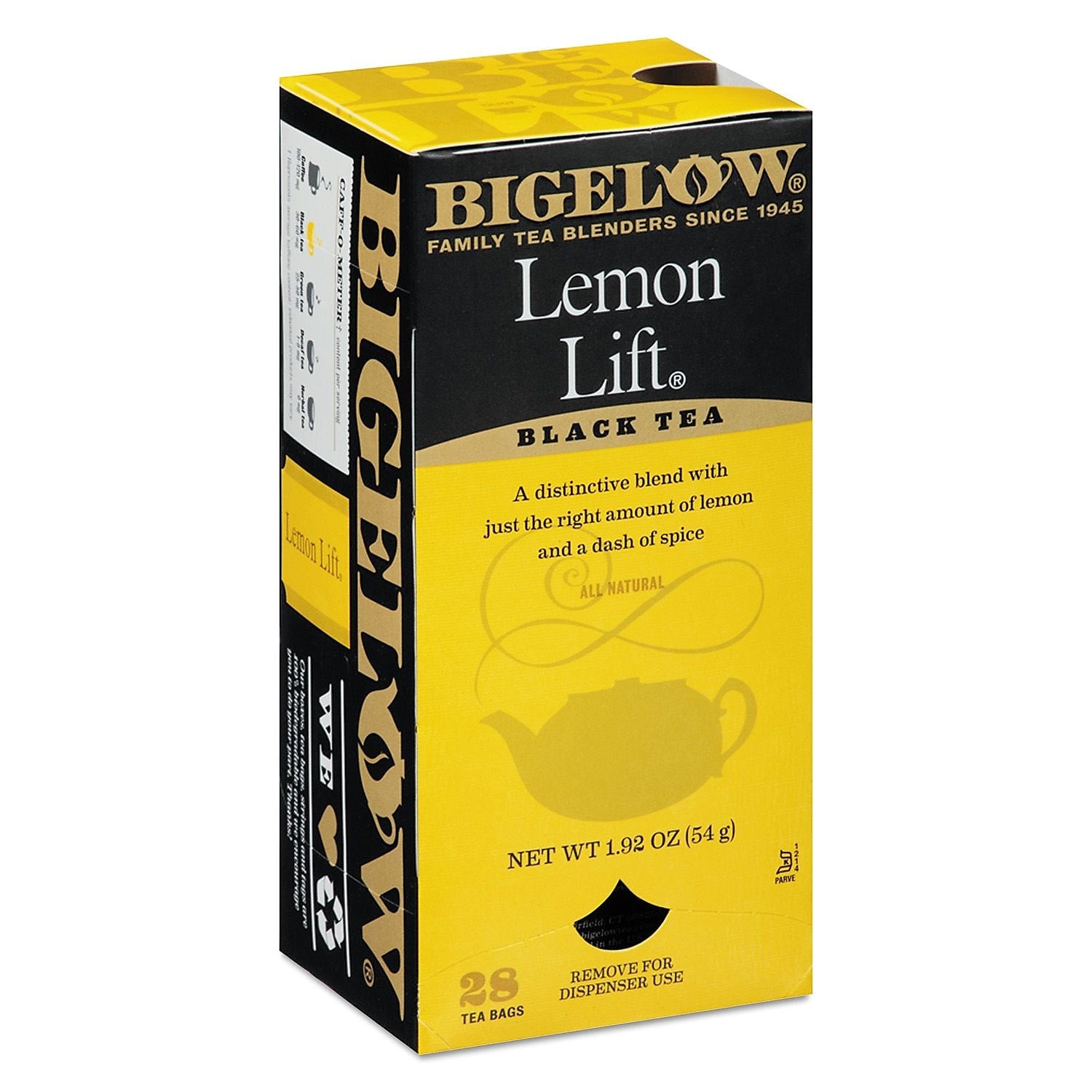 Bigelow Lemon Lift Black Tea Bags, 28/Box