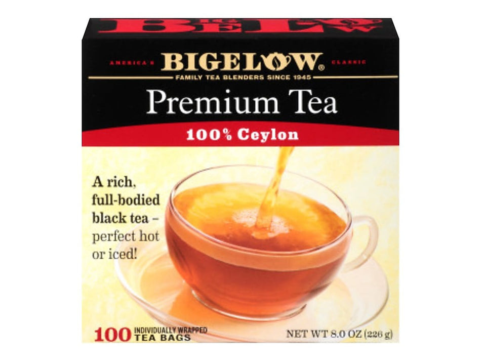 Bigelow Premium Ceylon Tea Bags, 100/Box