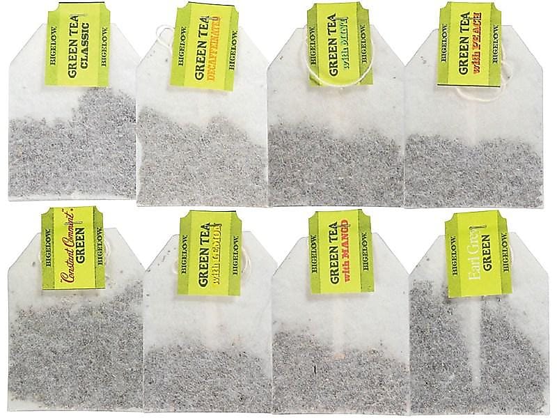 Bigelow Variety Pack Green Tea Bags, 64/Box