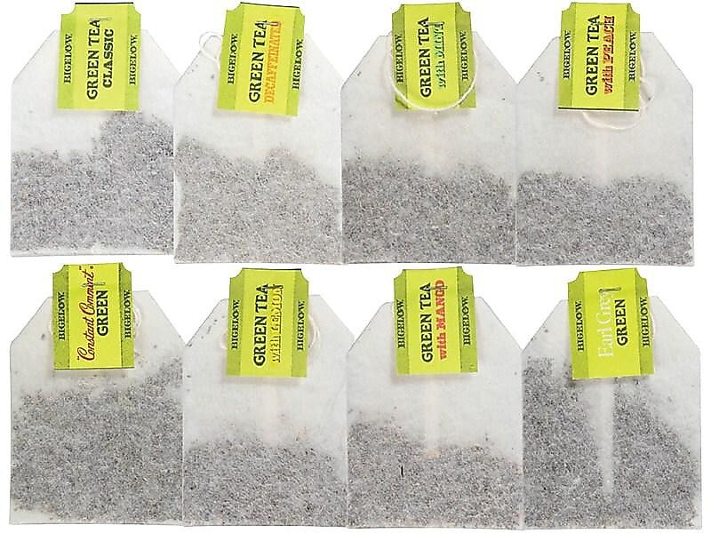 Bigelow Variety Pack Green Tea Bags, 64/Box