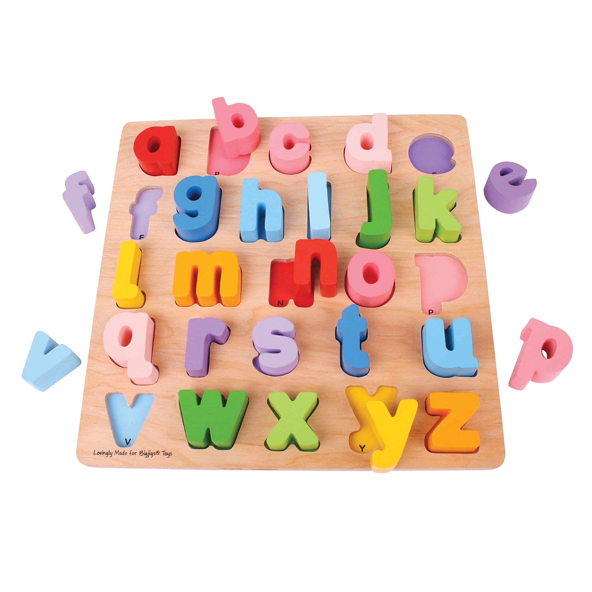 BigJigs Toys Chunky Alphabet Puzzle - Lowercase, Grades PreK-1
