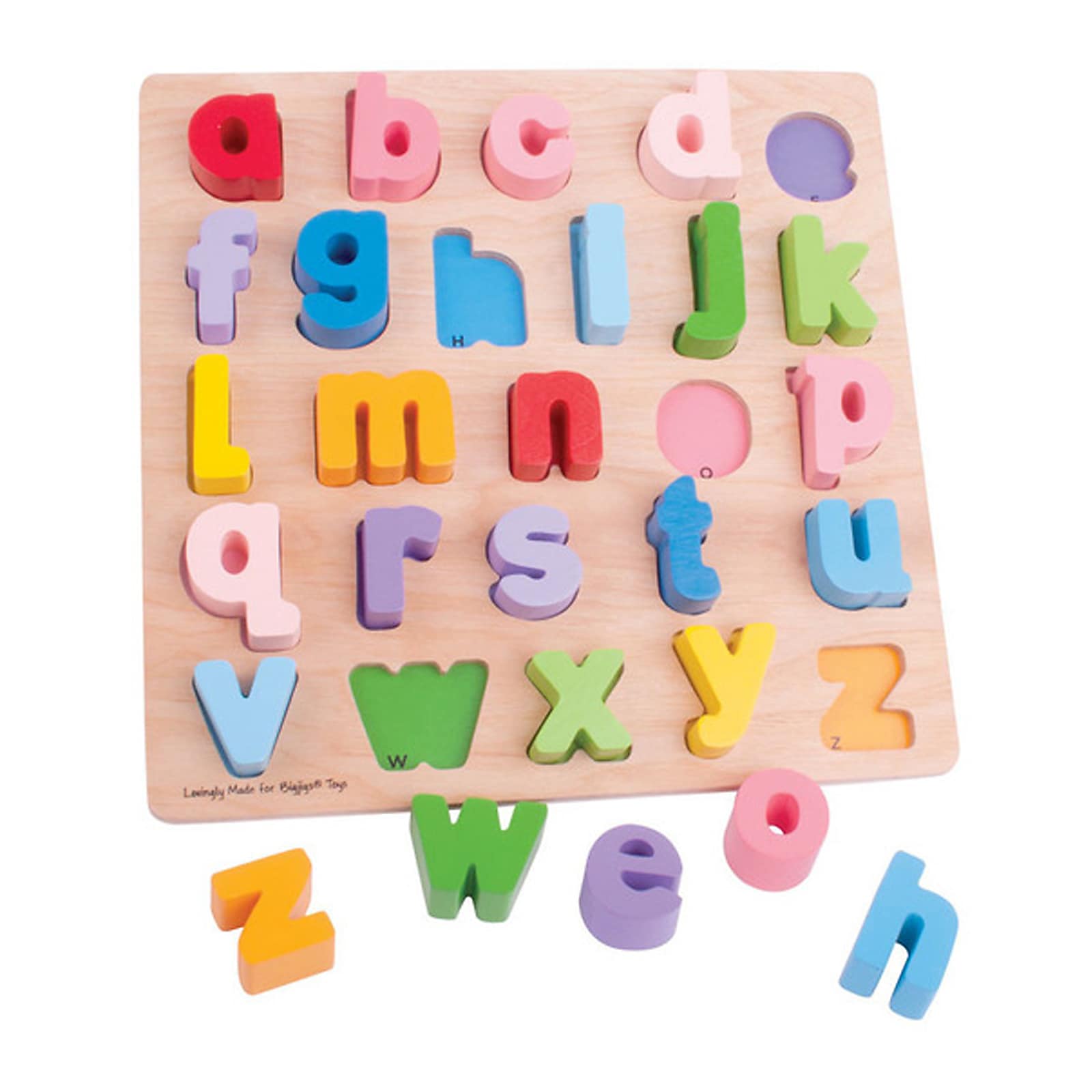 BigJigs Toys Chunky Alphabet Puzzle - Lowercase, Grades PreK-1