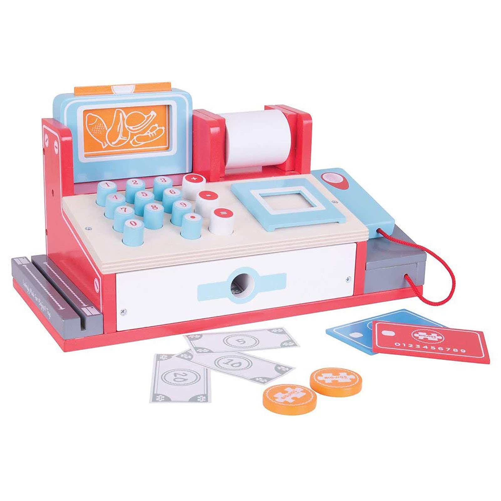 Bigjigs Toys Shop Till with Scanner Playset