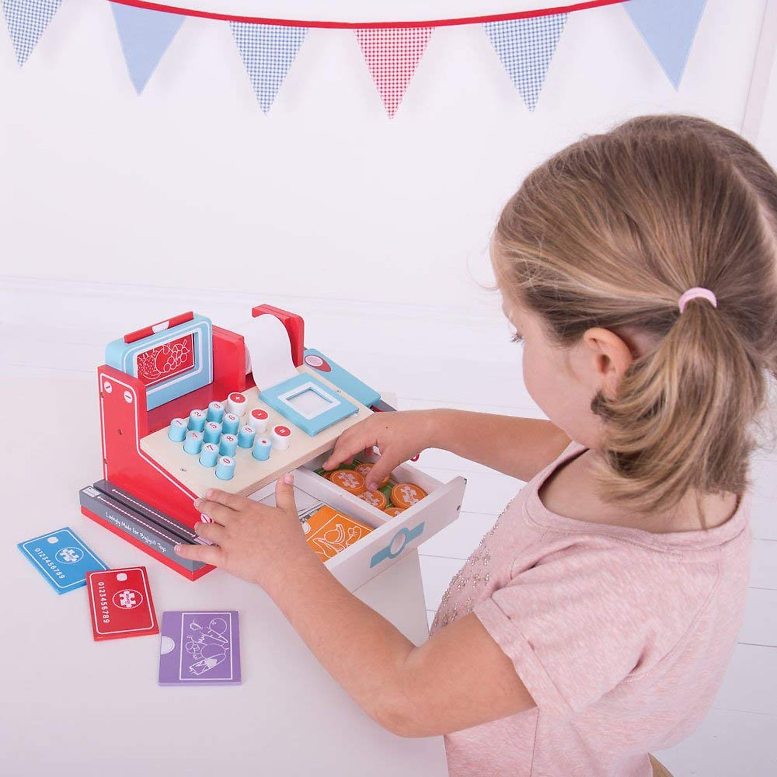 Bigjigs Toys Shop Till with Scanner Playset