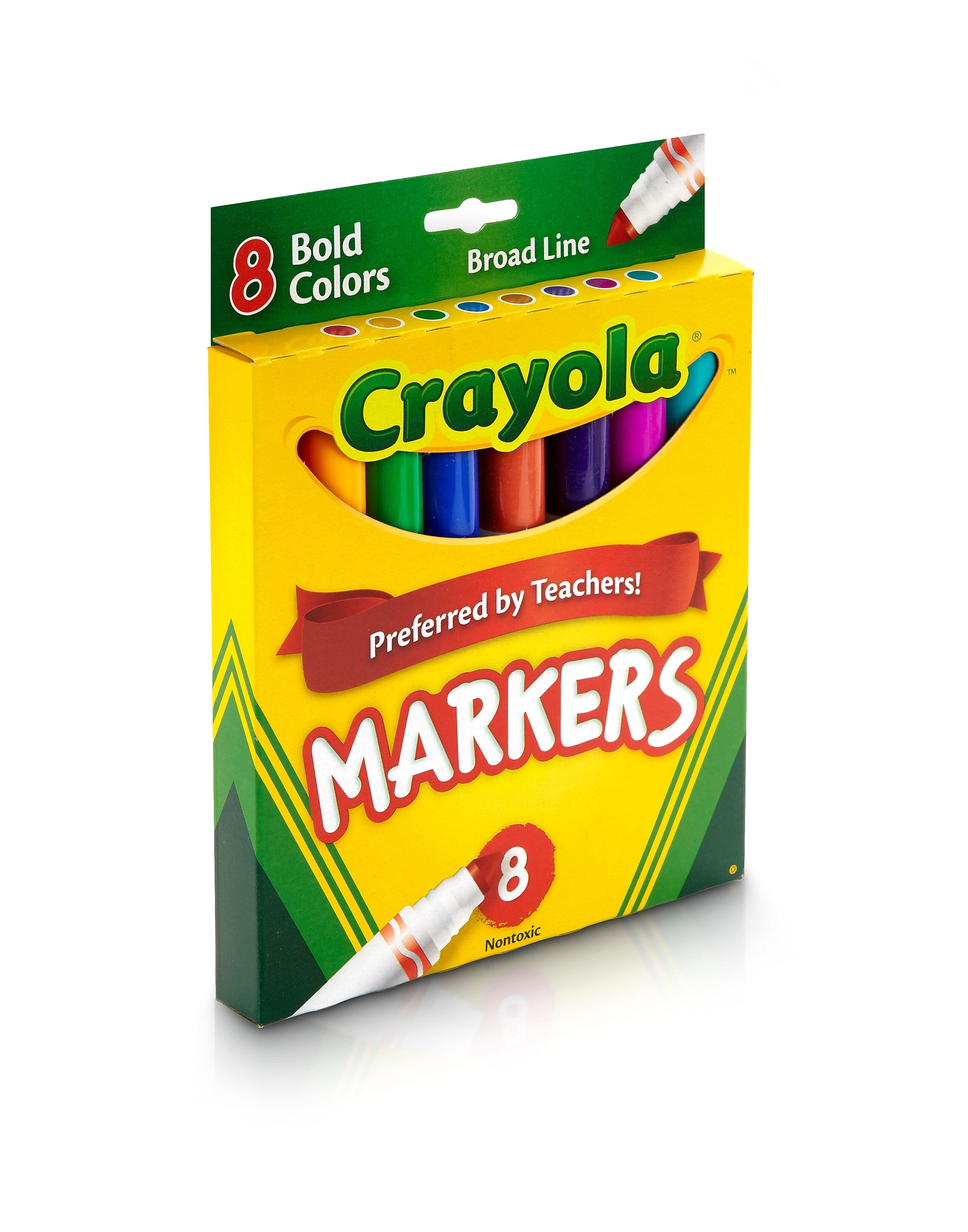 Binney & Smith Crayola® Bold Markers, Assorted Colors, 8/Pack