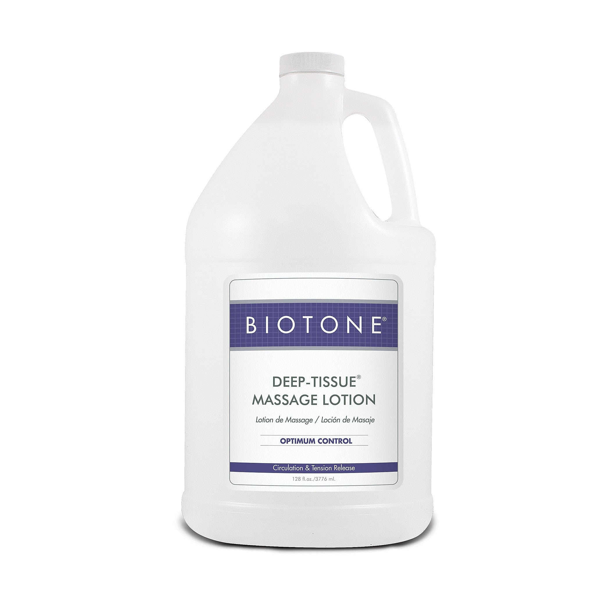Biotone Deep Tissue Massage Lotion, Unscented, 1 Gallon Bottle